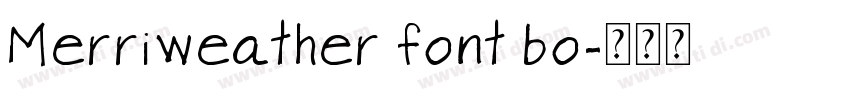 Merriweather font bo字体转换